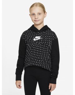 Худи для девочек Sportswear Черный Nike