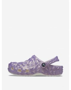 Сабо женские Classic Iridescent Geo Clog Фиолетовый Crocs