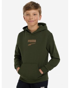 Худи для мальчиков Downtown Logo Зеленый Puma