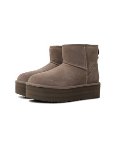 Замшевые полусапоги Classic Mini Platform Ugg