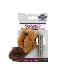 Игрушка для кошек мягкая с кошачьей мятой Snoozy Jim коричневая 8см Нидерланды Ebi