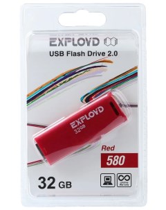 Флешка 32 ГБ красный 32GB 580 Exployd