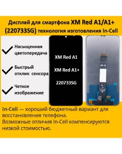 Дисплей для cмартфона Xiaomi Redmi A1 A1 220733SG технология IPS Telaks