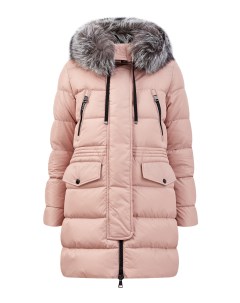 Пуховик из матового нейлона с кулиской на талии Moncler