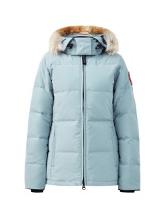 Пуховик Chelsea с потайной кулиской на талии и мехом койота Canada goose