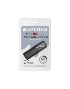 Флешка 620 64 ГБ черный EX 64GB 620 Black Exployd