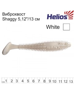 Виброхвост shaggy 5 12 13 см white 5шт hs 18 001 11379753 Helios