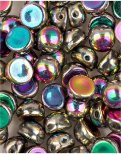 Бусины Cabochon bead 6 мм Crystal Full Vitrail Green 10 шт Czech beads