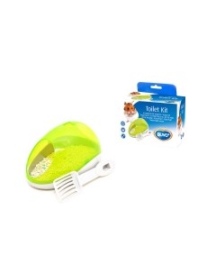 Туалет для мелких грызунов Potty Kit зелёный 15х10х8см Бельгия Duvo+