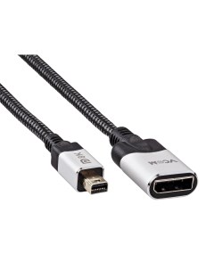 Кабель удлинитель Mini DisplayPort M DisplayPort F v1 4 4K 8K 50 см черный серебристый CG635F CG635F Vcom