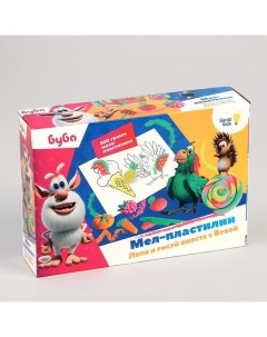 Набор для детского творчества Мел пластилин Лепи и рисуй вместе с Бубой Genio kids