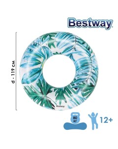 Круг для плавания Тропики 119 см цвета микс 36237 Bestway Nobrand