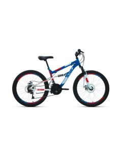 Велосипед MTB FS 24 D 2022 15 синий красный RBK22AL24053 Altair