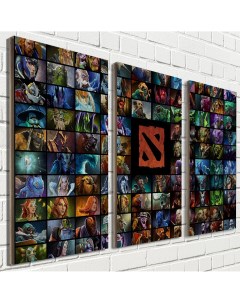 Модульная картина на рельефной доске ОСП игры дота 2 dota 2 2073 Бруталити