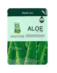 Маска для лица тканевая с экстрактом алоэ Visible Difference Mask Sheet Aloe Farmstay