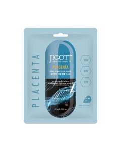 Тканевая маска для лица фитоплацента PLACENTA Real Ampoule Mask Jigott