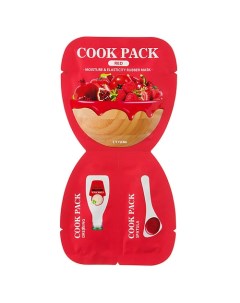 Маска для лица подтягивающая и укрепляющая кожу Cook Pack Red Moisture Elasticity Rubber Mask Ettang