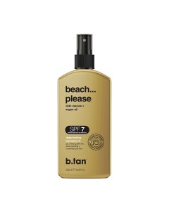 Сухое масло спрей для загара beach please deep tanning dry spray oil 236 0 B. tan
