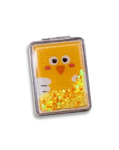 Зеркало складное Animal owl yellow с увеличением Ilikegift