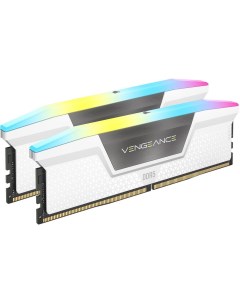 Модуль памяти DIMM 32Gb 2х16Gb DDR5 PC51200 6400MHz Vengeance RGB White CMH32GX5M2B6400C36W Corsair