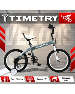 Велосипед детский TimeTry TT5025 12 дюймов серый Time try