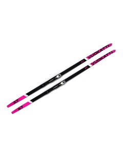 Беговые лыжи 200 см с креплением NNN Step in Step Black Magenta без палок Vuokatti