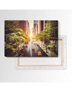 Картина Дорога в НьюхЙорк 70х105 см на холсте 185056309 Nobrand