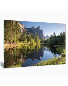 Картина на стекле Озеро в лесу AG 50х70 см Postermarket