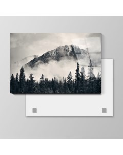 Картина Гора в тумане 50х75 см на стекле 145269230 Nobrand