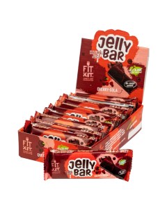 Мармелад натуральный JELLY BAR Вишня кола 12 шт х 23 г Fit kit