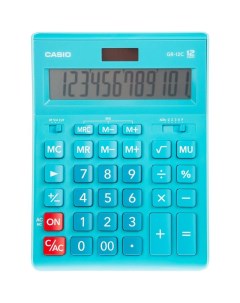 Калькулятор настольный GR 12C LB 12 разрядный голубой Casio