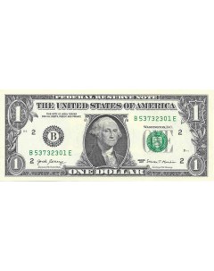 Банкнота 1 доллар США аUNC без обращения Mon loisir