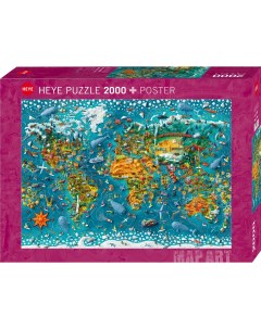 Пазл Heye Карта Этот маленький мир 2000 деталей Heye puzzle
