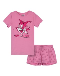 Комплект трикотажный для девочек фуфайка футболка шорты 2 комплекта в наборе Playtoday kids