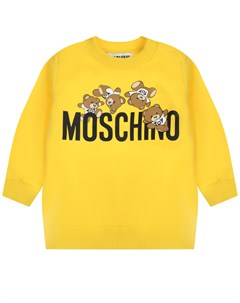Свитшот с лого желтый Moschino