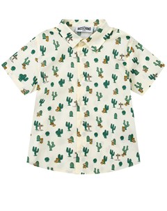 Рубашка с принтом кактусы Moschino