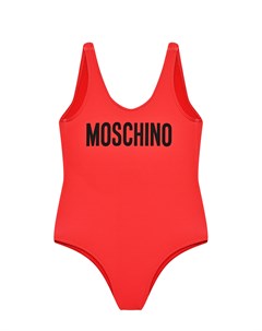 Купальник с лого красный Moschino