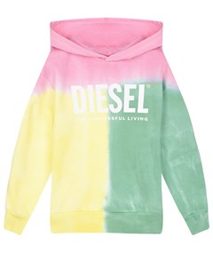 Толстовка худи в стиле color block Diesel