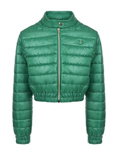 Укороченная куртка зеленого цвета Herno