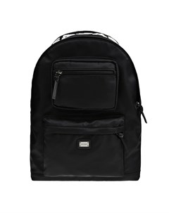 Рюкзак с карманами и логотипом сверху черный Dolce&gabbana