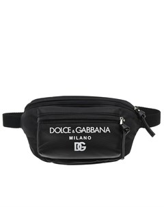 Черная сумка пояс с лого 20x15x7 см Dolce&gabbana