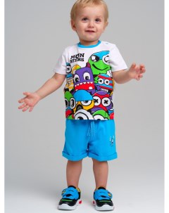 Комплект детский трикотажный для мальчиков фуфайка футболка шорты Playtoday newborn-baby