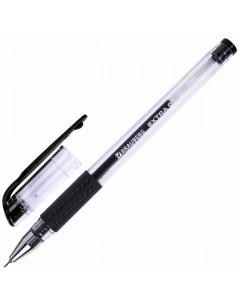 Ручка гелевая EXTRA GT NEEDLE черная с грипом игольчатый узел 0 5мм линия 0 35мм Brauberg