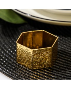 Кольцо для салфетки noble 5 4 2 5 см цвет золотой Nobrand