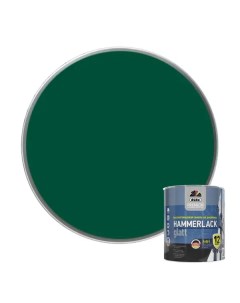 Эмаль по ржавчине 3 в 1 Hammerlack гладкая цвет темно зеленый 0 75 л Dufa