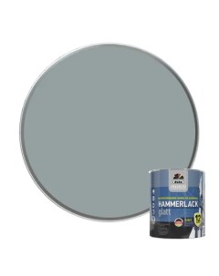 Эмаль по ржавчине 3 в 1 Hammerlack гладкая цвет серый 0 75 л Dufa