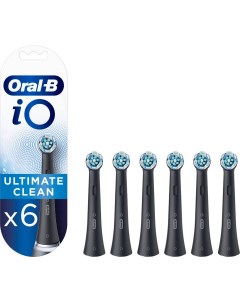 Насадка для электрической зубной щетки iO Ultimate Clean черная 6 шт Oral-b