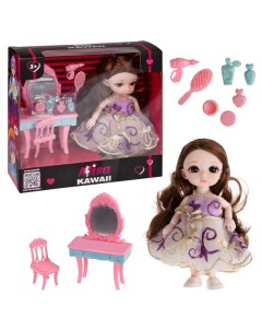 Игровой Набор Alisa Kawaii Mini Кукла 15 2 См С Туалетным Столиком В Кор 19х18х6 См 1toy