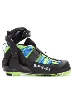 Лыжероллерные ботинки SNS Skiroll Skate Pro 7 синий черный салатовый 45 Spine