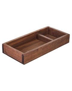 Поднос для подачи деревянный 25x12 5 см коричневый Ppwood